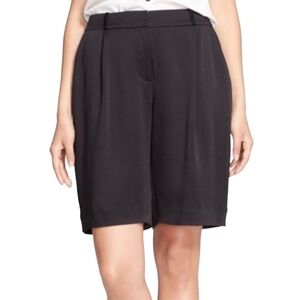 Kate Spade | Women's Black Satin Crepe Dressy Black Shorts (Size 4)